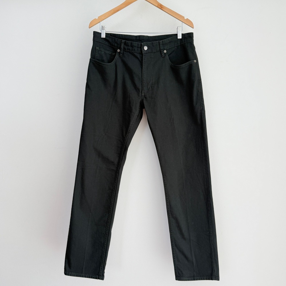Thom Sweeney Jeans Pants Mens 34x31 Dark Green Slim Fit 5 Pocket Stretch Pants